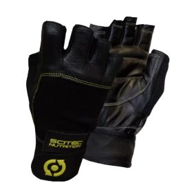 SCITEC NUTRITION YELLOW KOŽNE RUKAVICE (PAR)