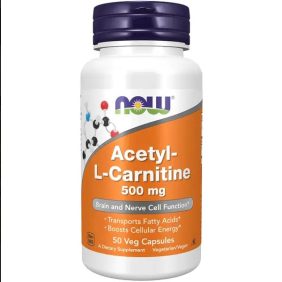 NOW Acetyl L-Carnitine 500 mg (50caps)